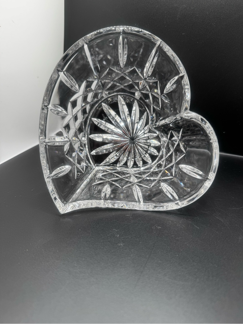 Waterford Crystal Heart Shaped Dish 6" X3 1/2"H